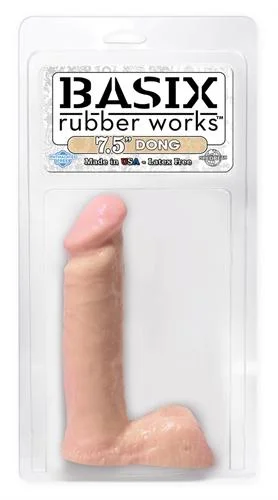 Basix Rubber Works - 7.5 Inch Dong - Flesh