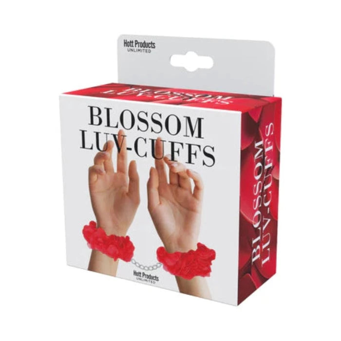 Blossom Luv Cuffs ''Flower Hand'' Cuffs -Red