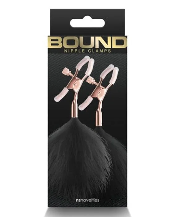 Bound ''F1'' Feather Nipple Clamps -Black