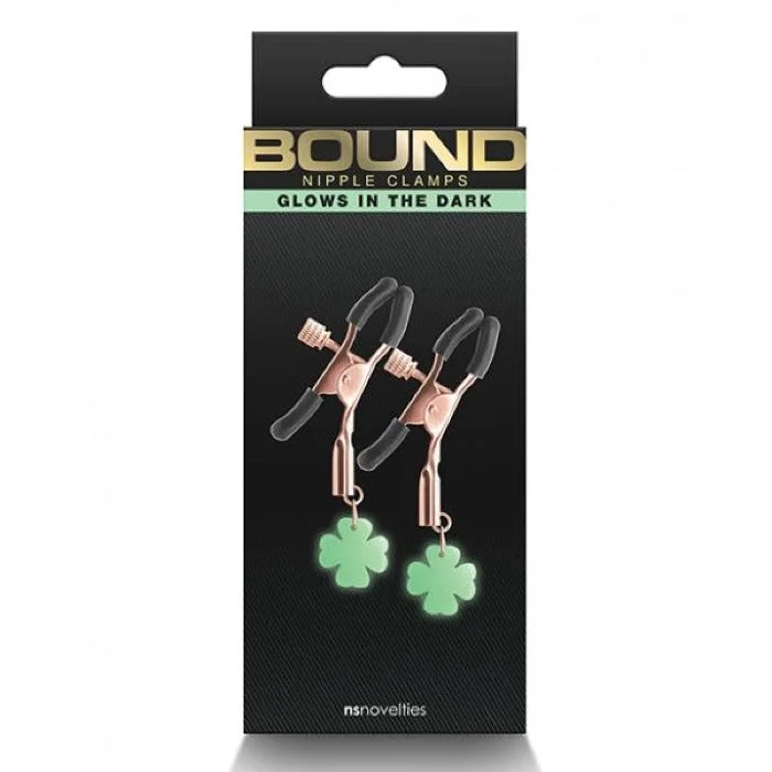 Bound ''G4'' Glows Nipple Clamps -Rose Gold