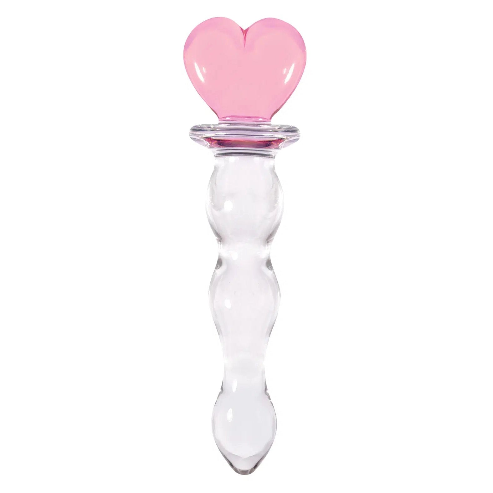 Crystal Glass Heart Dildo