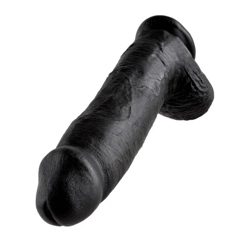 King Cock 12Inch Cock With Balls - Black