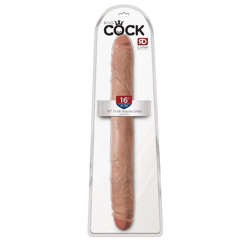 King Cock 16 Inch Realistic Thick Double Dildo