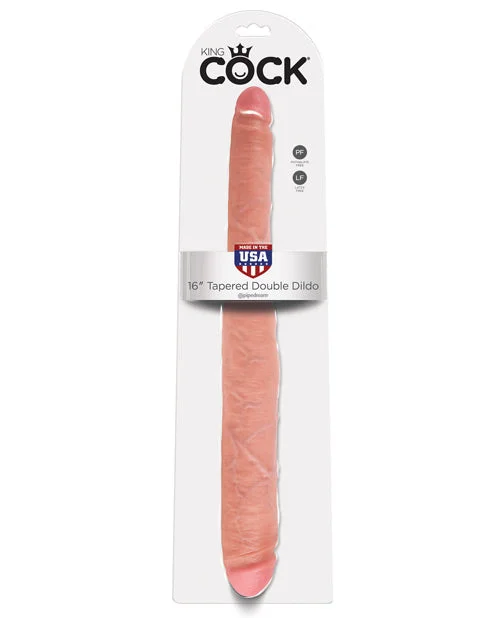 King Cock 16" Tapered Double Dildo - Flesh