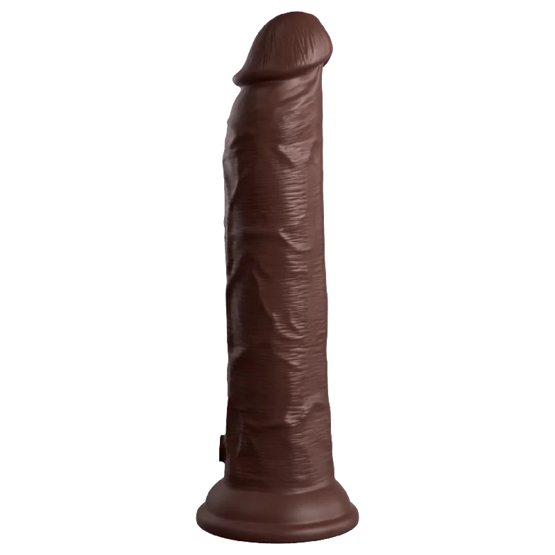 King Cock Elite 9 Inch Dual Density Vibrating Silicone Dildo