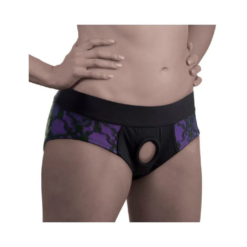 Lace Envy Crotchless Panty Harness - Lxl