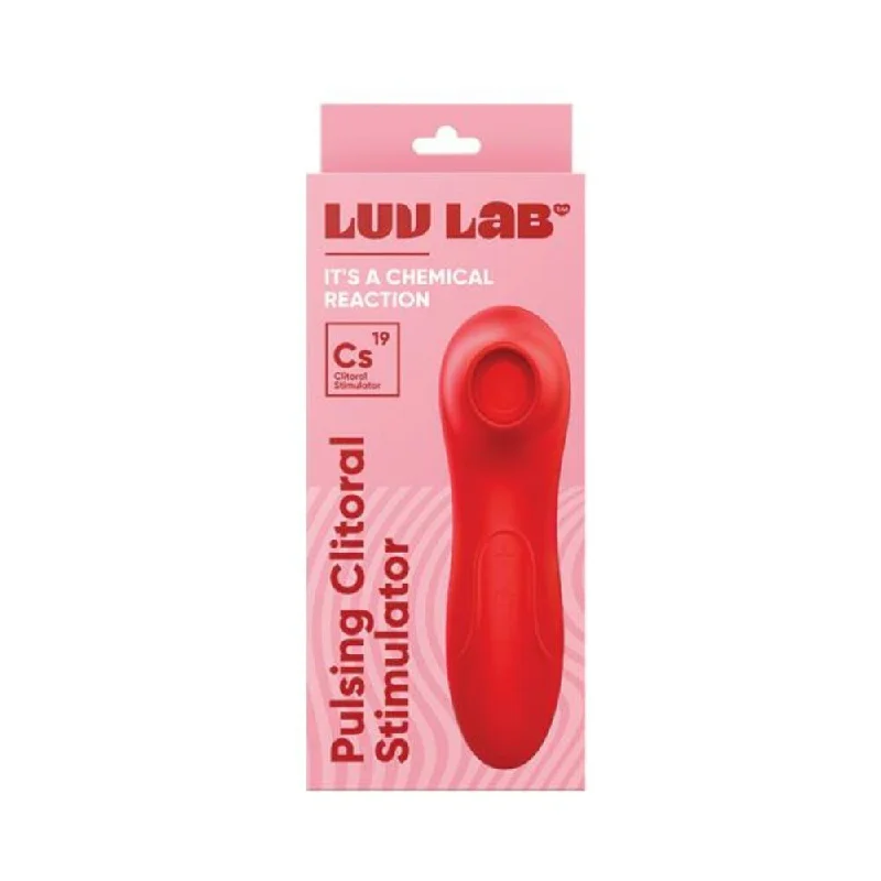 Luv Lab Cs19 Pulsing Clit Stimulator Silicone Red