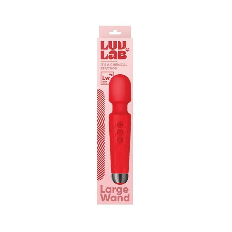 Luv Lab Lw96 Large Wand Silicone Red