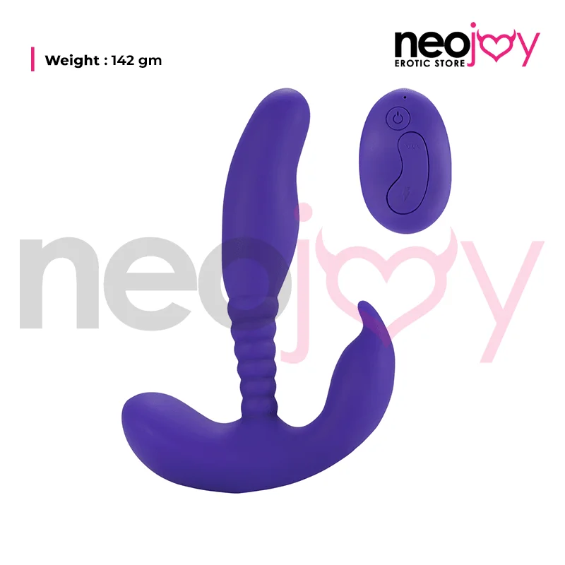 Neojoy Anal Pleasure Dual Vibrating Prostate Stimulator - Purple