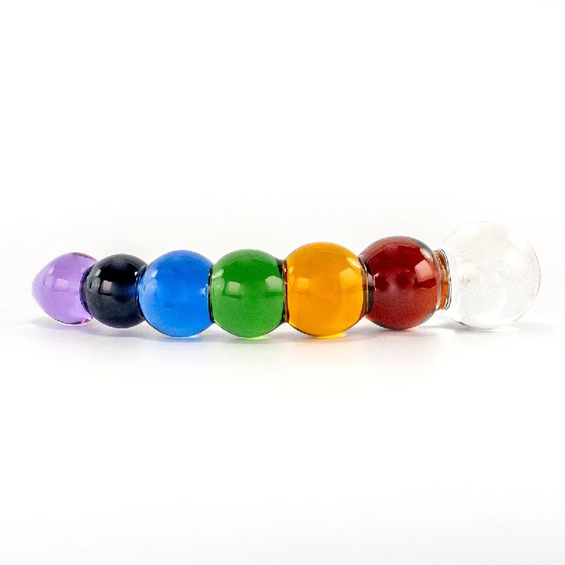 Rainbow Bubble Dildo with Dichroic Bulb