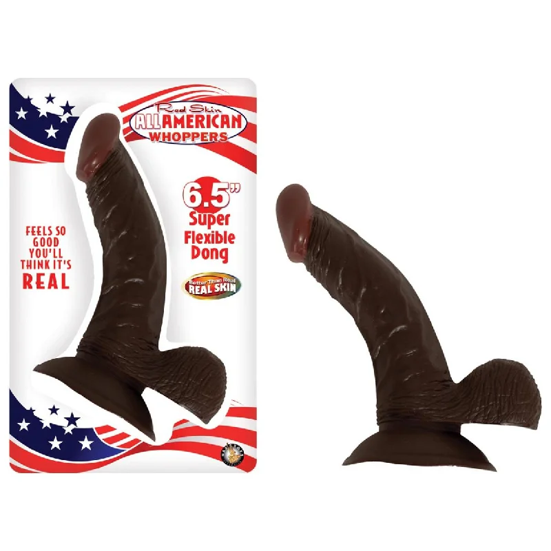 Real Skin Whoppers Curved Dildo