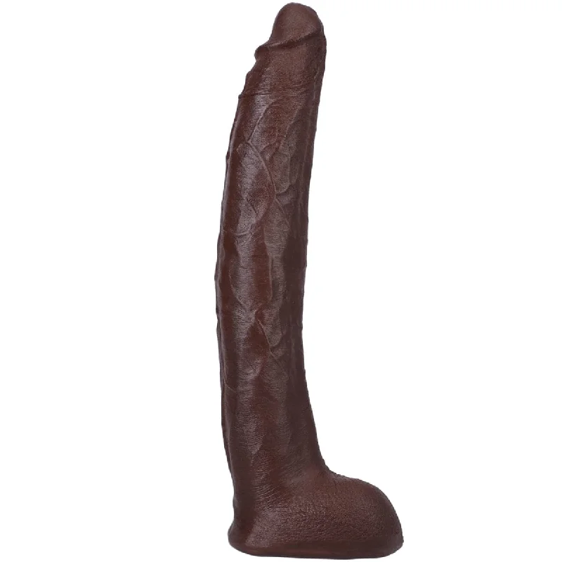 Signature Cocks Damion Dayski 12Inch Ultraskyn Cock With Removable Vac U Lock Suction Cup Chocolate