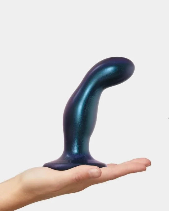 STRAP-ON-ME - DILDO PLUG SNAKY METALLIC BLUE