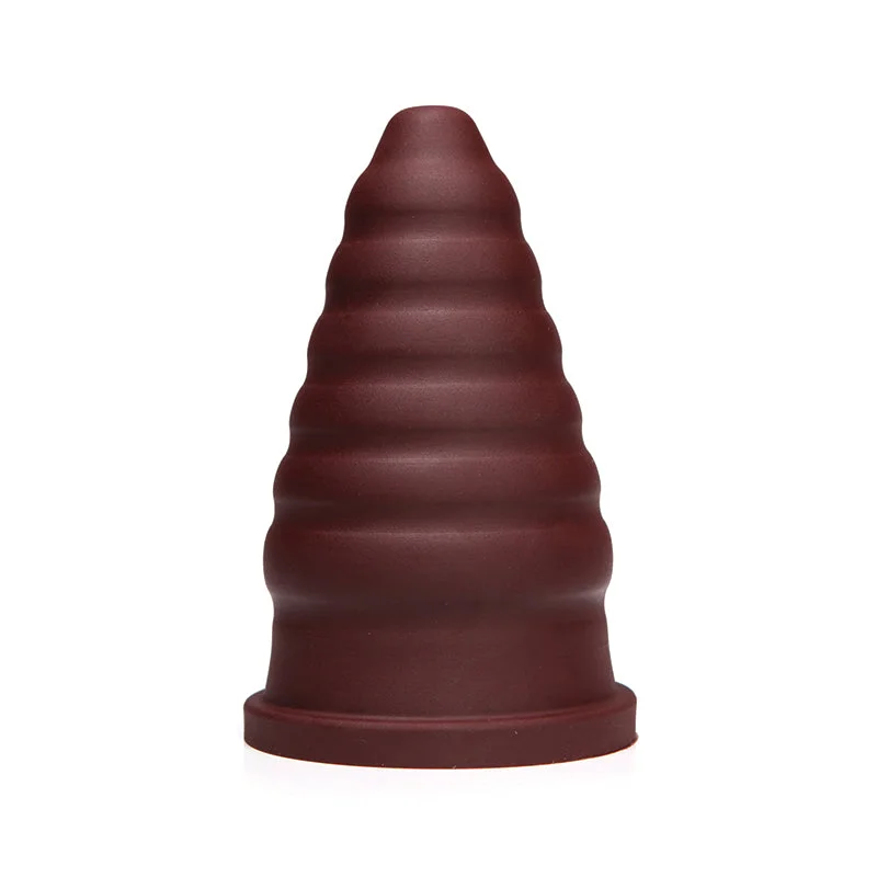 Tantus Cone Ripple Firm Dildo Garnet (Box)