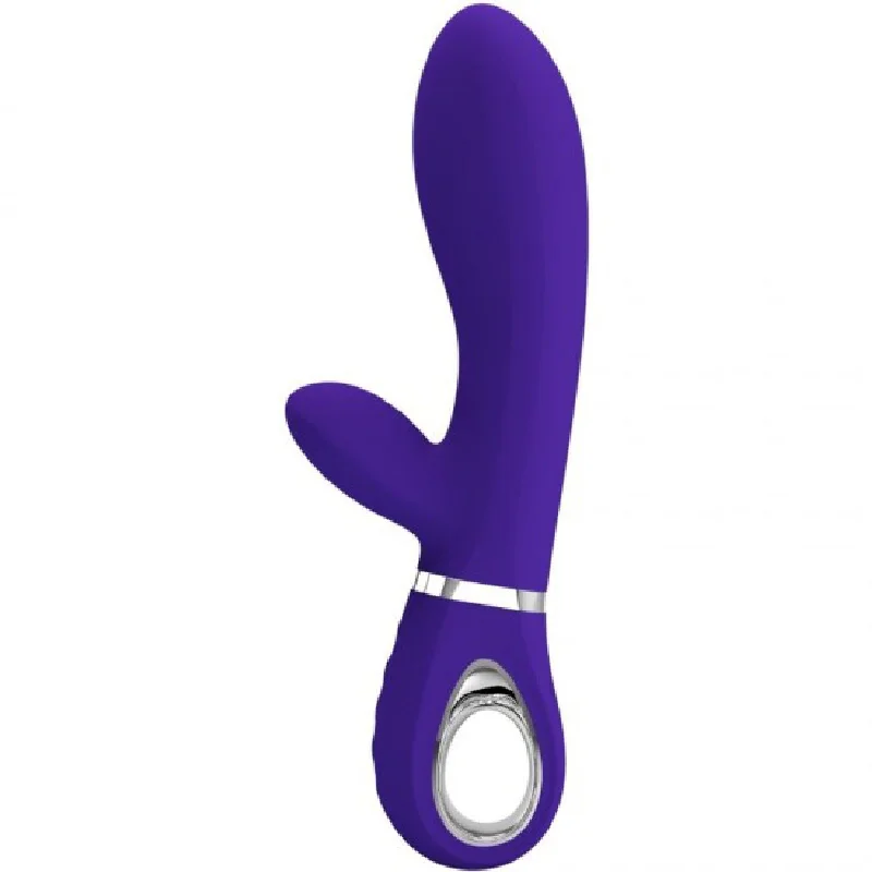 Thomas Super Soft Silicone Rabbit Vibrator - Purple