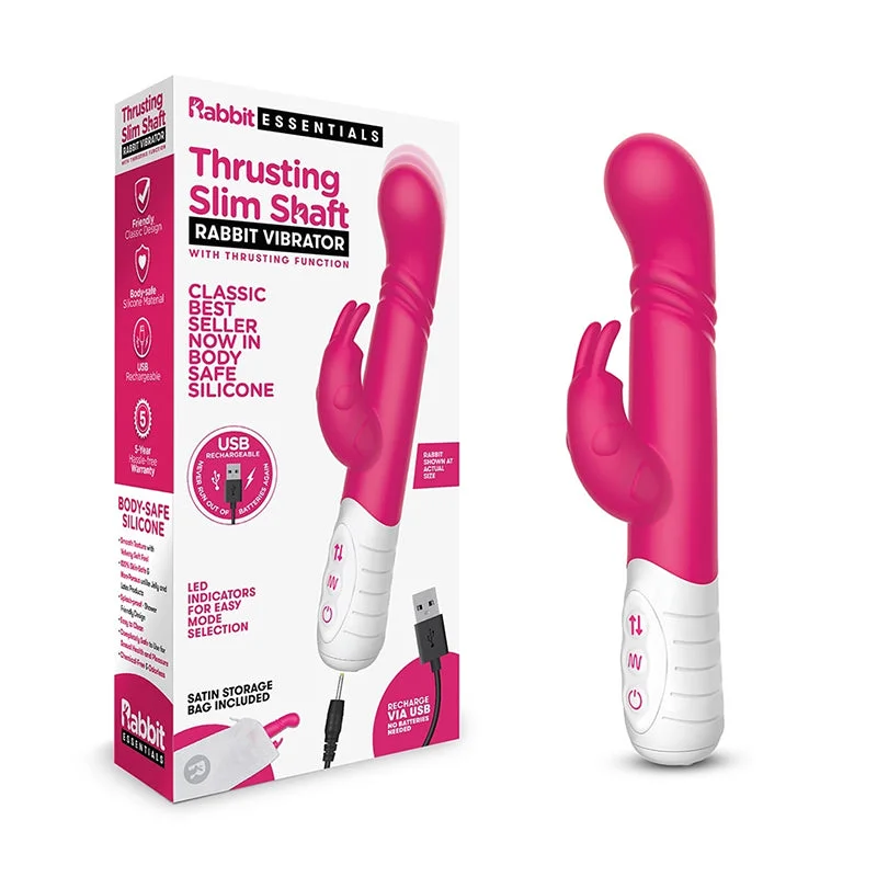 Thrusting Rabbit Vibrator Shaft - PNK