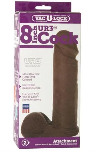 Vac-U-Lock 8-Inch Ur3 Cock - Black