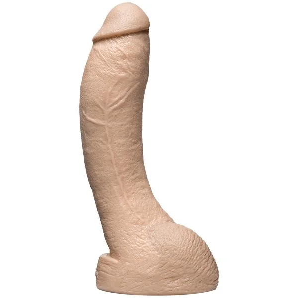 Vac-U-Lock 9 inch Strap On Dildo - White