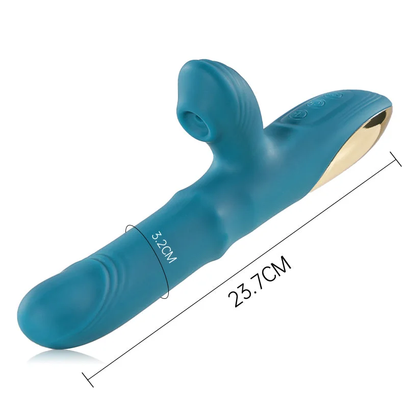 Volautomatische Vibrator 7 Zuigen 7 Telescopische G-punt Clitoris Anus Stimulatie