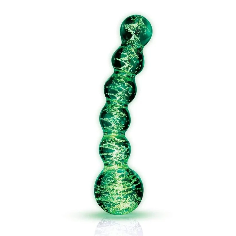 Whipsmart Glow In The Dark Beaded Sensual Glass Dildo