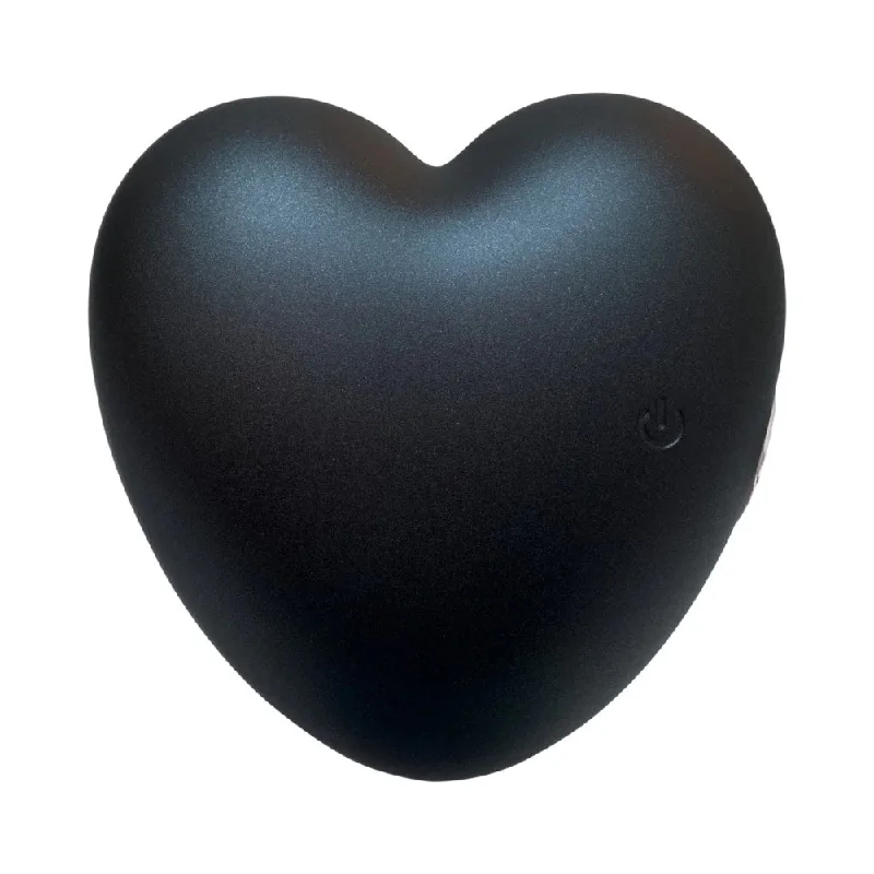 Amore Silicone Vibrating Heart - Black