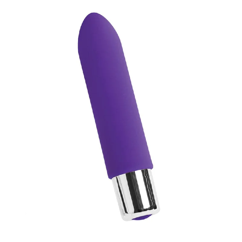 Bam Mini Silicone Bullet Vibe - Rechargeable - Indigo