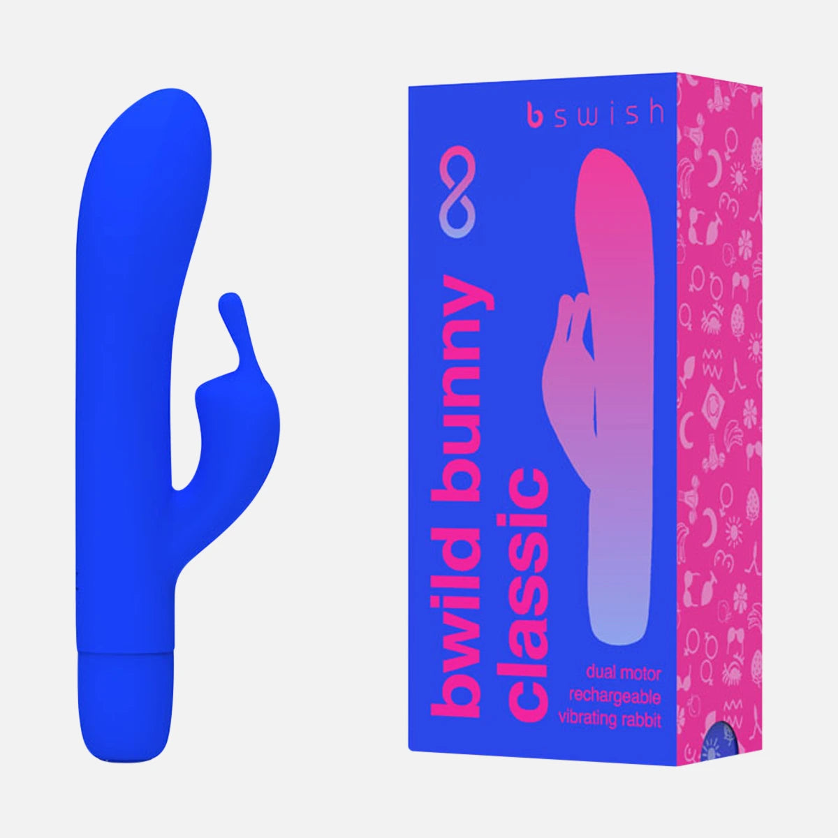 Classic Bunny Infinite Rabbit Vibrator - Pacific Blue