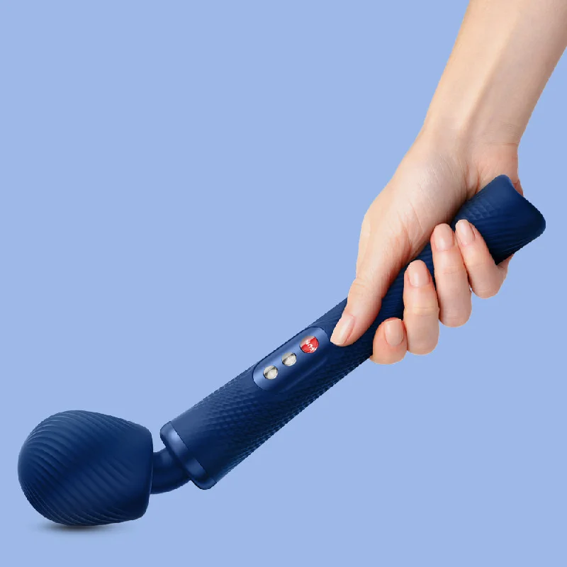 Fun Factory Vim Silicone Weighted Rumbly Wand Vibrator - Blue