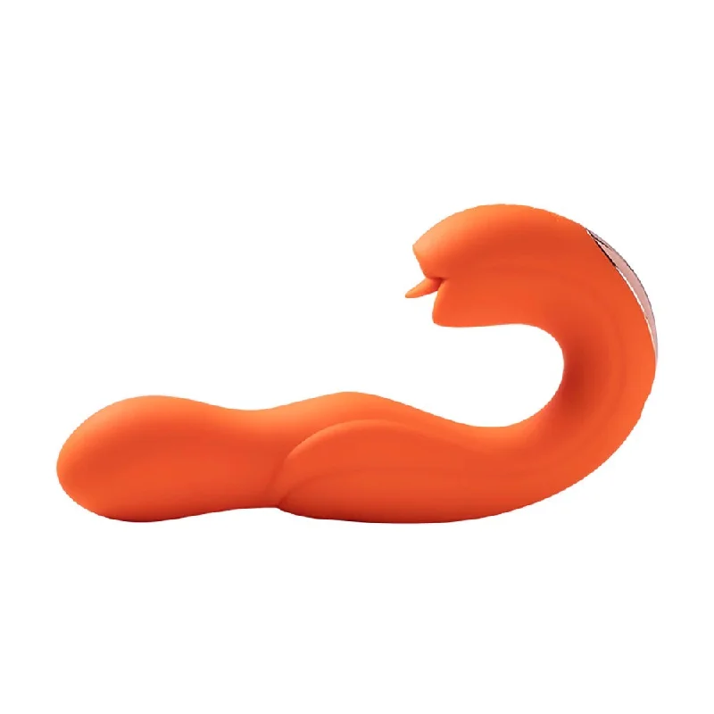 Joi Rotating Head G-Spot & Licking Dual Stimulator - Orange