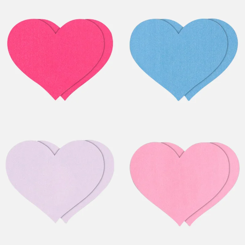 Pretty Adhesive Pasties Heart II Assorted 4 Pair