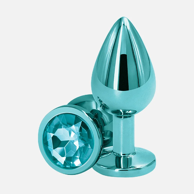 Rear Assets Medium Non Vibrating Anal Plug - Teal