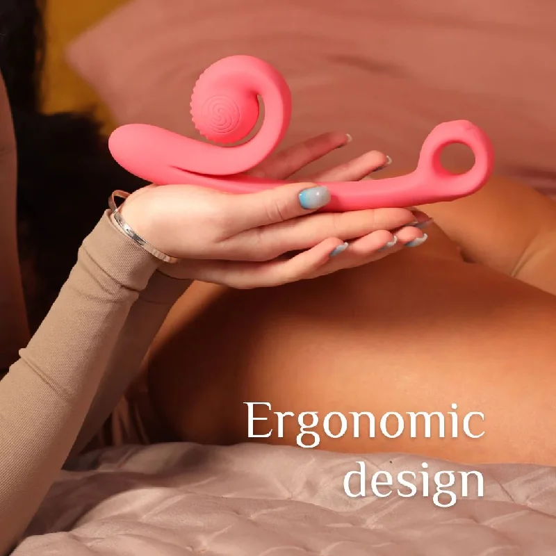 Snail Vibe Curve Ultra Powerful 2 Motor Dual Stimulating Vibrator - Pink