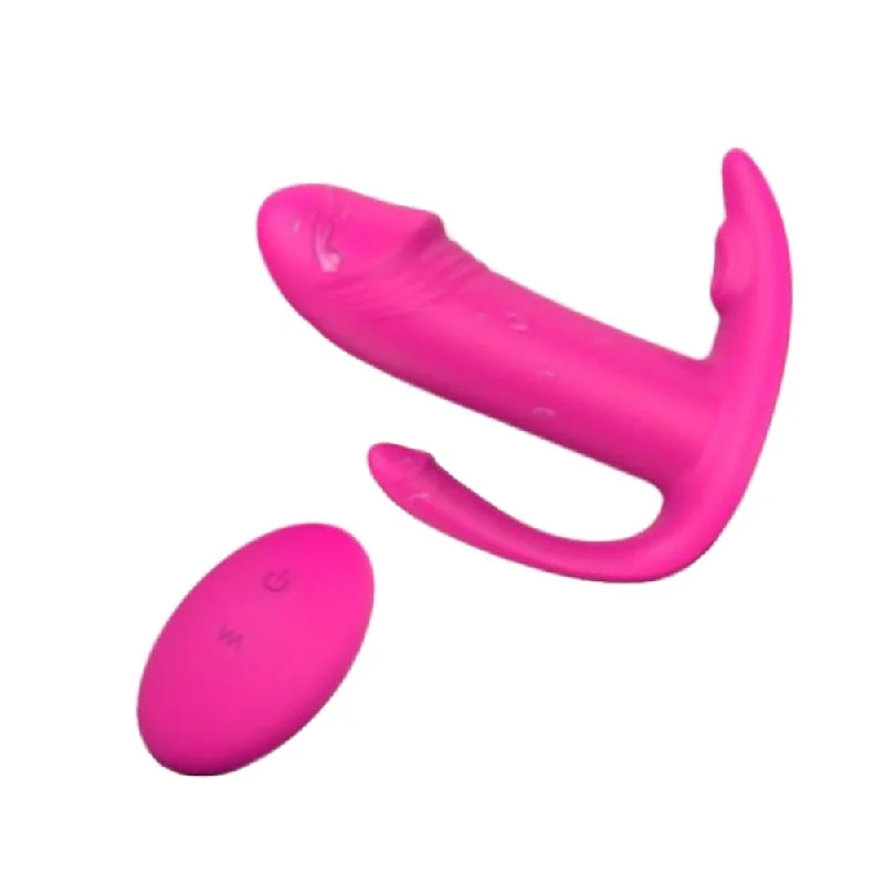 Triple Stimulating Discreet Remote Underwear Wearable Vibrator Butterfly|/|Panties