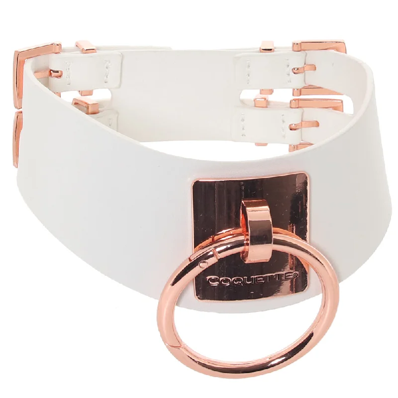 Vegan Leather Collar in White