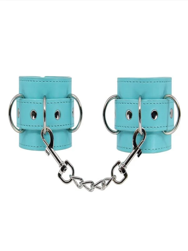 Unlined Wrist Cuffs Blue