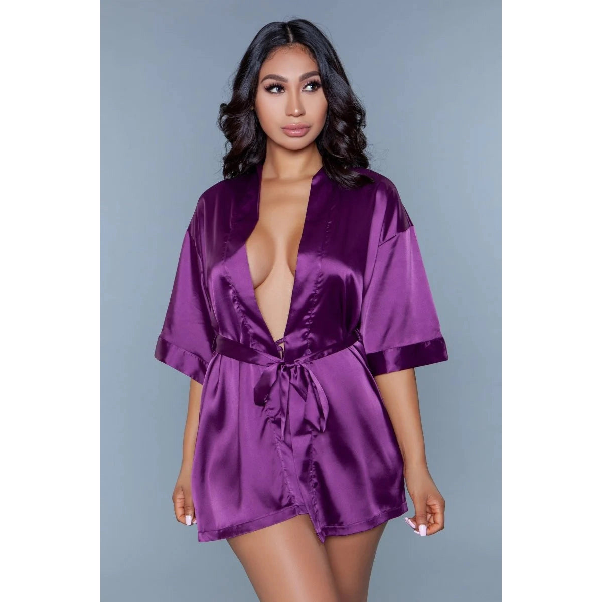 BeWicked Satin Robe - Queen