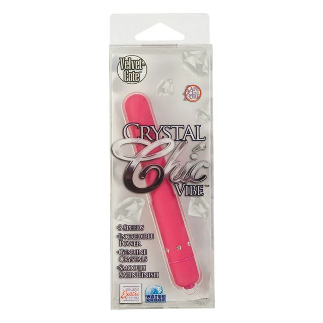 Crystal Chic Vibrator - Pink