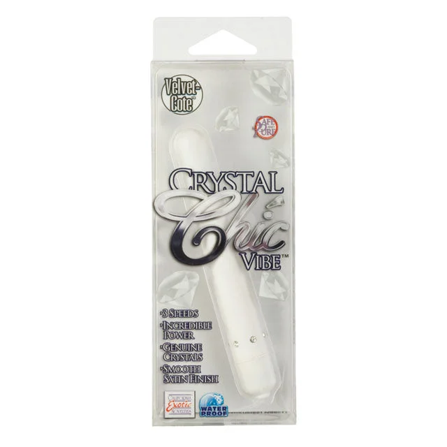 Crystal Chic Vibrator - White