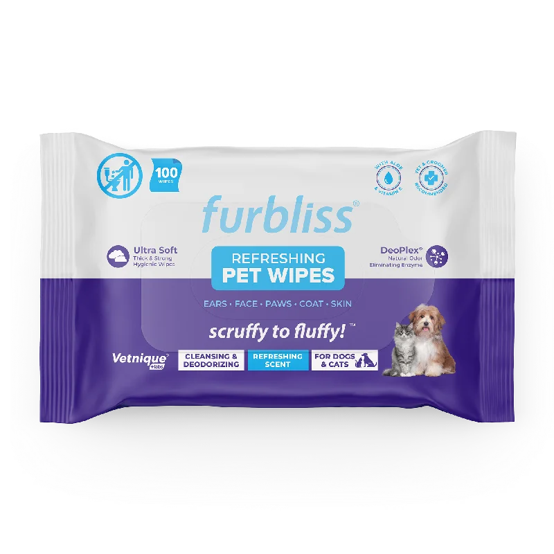 Furbliss® Hygienic Grooming Pet Wipes - 100 ct