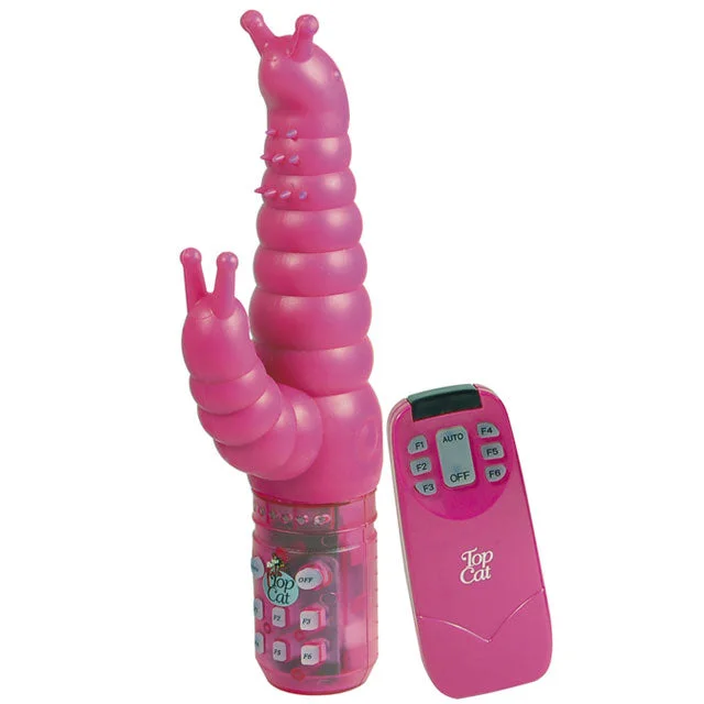 Junior Caterpillar Vibrator With Remote (Pink)