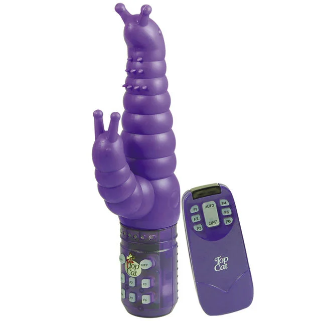 Junior Crafty Caterpillar Vibrator With Remote (Purple)