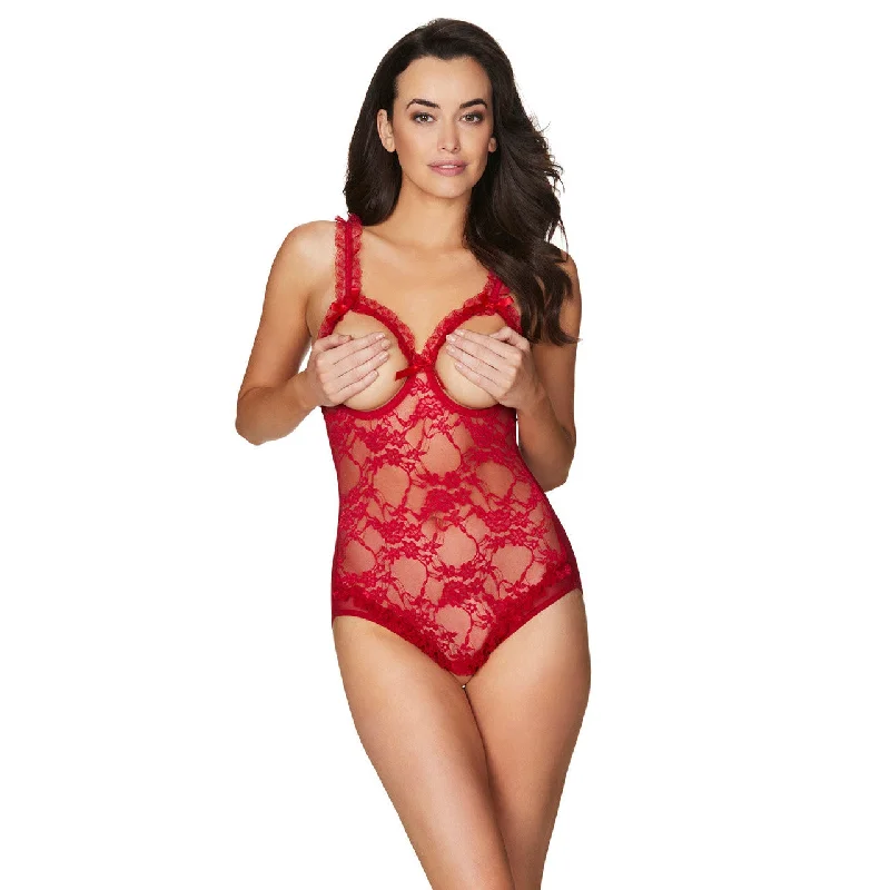 Lace Open Cup & Crotchless Teddy