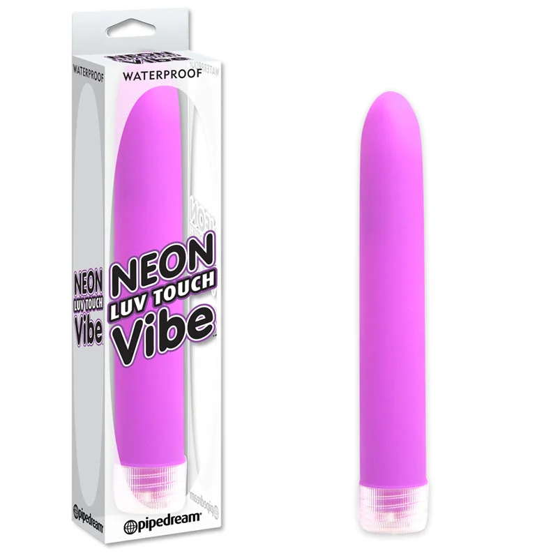 Pipedream Neon Luv Touch Vibe Waterproof Slimline Vibrator Purple