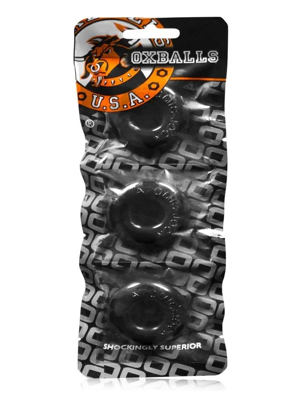 Oxballs Ringer Cock Ring 3 Pack Black