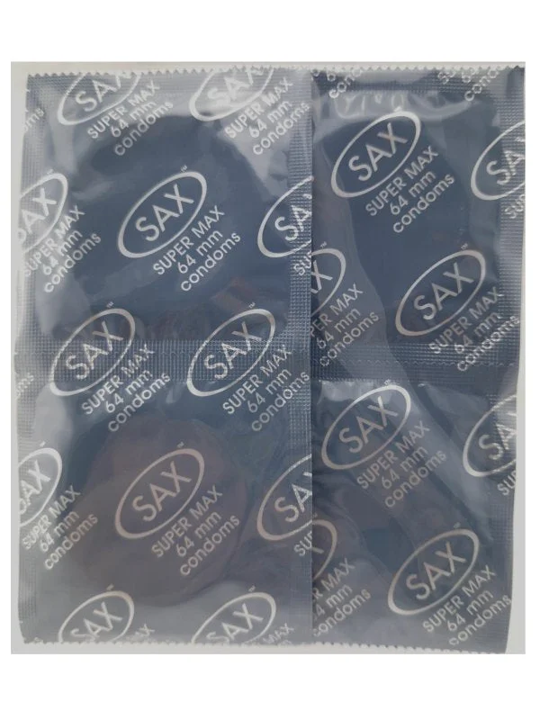 Sax Super Max 64mm Condom 6 Pack