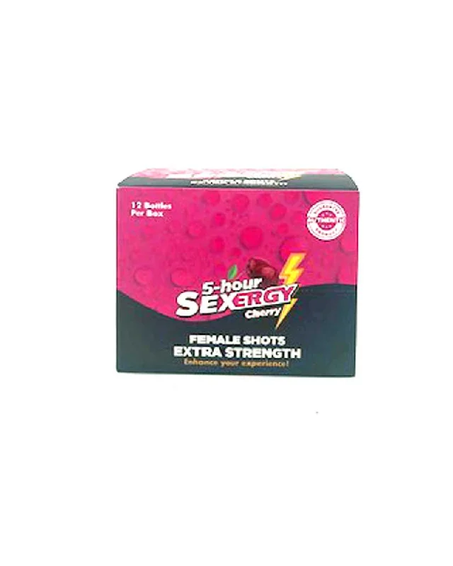 Sexergy - Female Liquid Shot 12 Ct Display -  Cherry