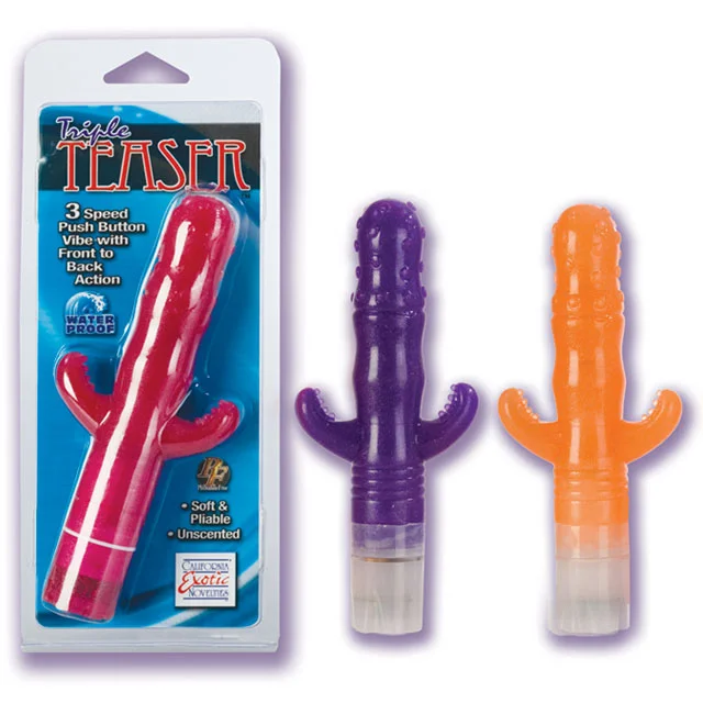 Triple Teaser Vibrator - Orange