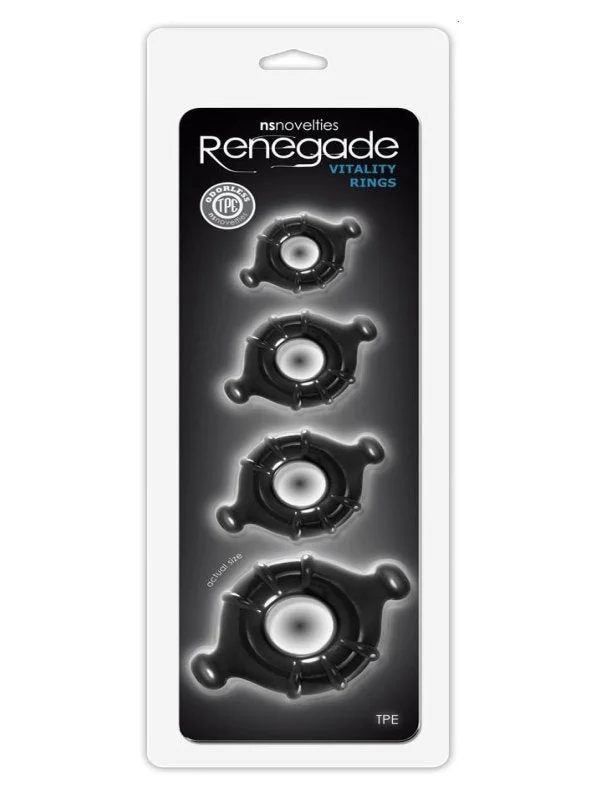 Renegade Vitality Cock Ring 4 Pack