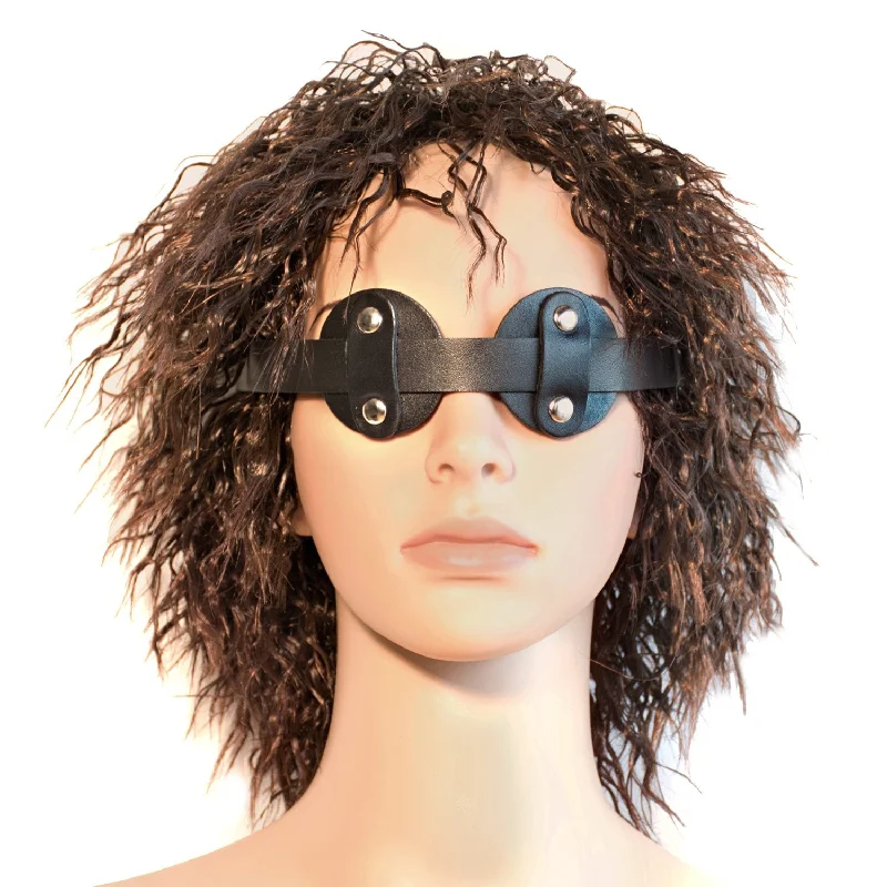 Adjustable Leather Blindfold