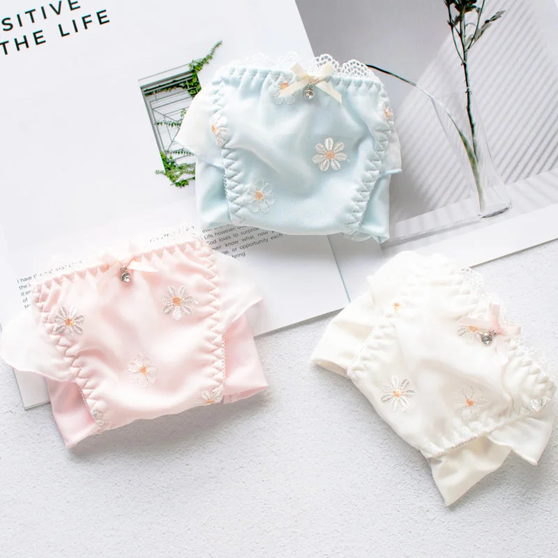 Ruffle Frilly Lace Flower Sweetie Kawaii Candy Color Panty